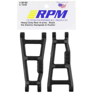 Rpm 80182 Rear Aarms Black Emonster Jam Rustler Stampede Black