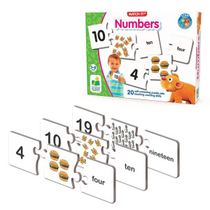 The Learning Journey Match It Numbers Selfcorrecting Number Counting Puzzles 3 H X 9 W X 01 D