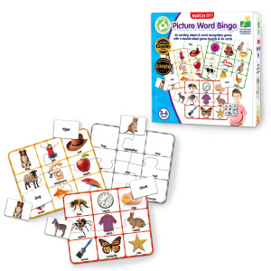 The Learning Journey Match It Bingo Picture Word Reading Game For Preschool And Kindergarten 36 Picture Word Cards 95