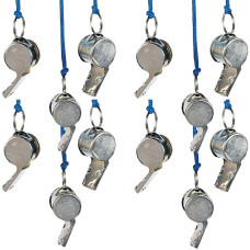 Us Toy Metal Kids Whistles 12 Pieces