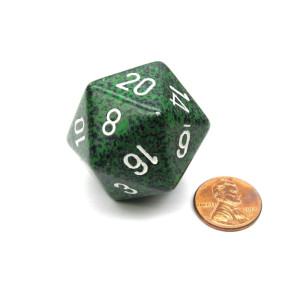 Jumbo D20 Counter Speckled 34Mm Dice Recon