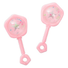 Unique Party Pink Baby Rattles - 6 Count, 6cm Party F