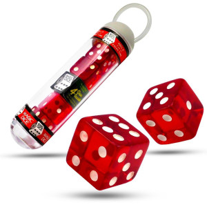 Magic Makers Magic Dice Red Crystal Acrylic