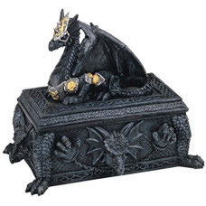 George S Chen Imports Ssg71298 Dragon Trinket Box Collectible Fantasy Container Decoration Figurine