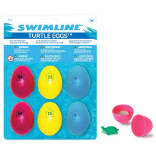 Swimline Dive Turtle Eggs Toys 6Pack Weighted Catch And Retrieval Game Crack Open For Gift For Swimming Pool Bath Tub For Kid