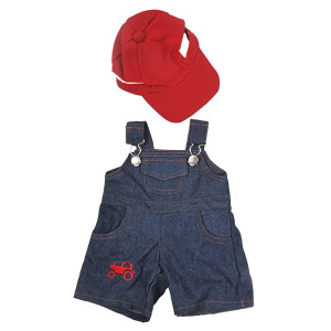 Farmer Outfit With Cap Outfit Teddy Bear Clothes Fits Most 14 18 Buildabear And Make Your Own Stuffed Animals