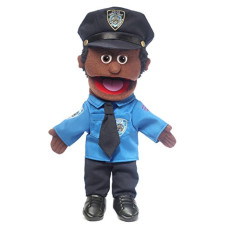 14 Policeman Black Male Hand Puppet