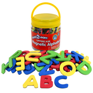 Ready 2 Learn Magnetic Alphabet Uppercase 52 Letters Foam Magnetic Letters For Refrigerator Or White Board Large Magnets