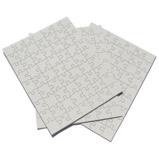 Inovart Puzzleit 63Piece Blank Puzzle 12 Puzzles Per Package 812 X 11 White