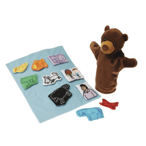 Brown Bear Brown Bear Puppet And Props Set For Children 12Piece With Bag Ages 3 Years And Up