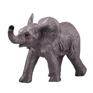 Mojo African Elephant Calf Realistic International Wildlife Hand Painted Toy Figurine