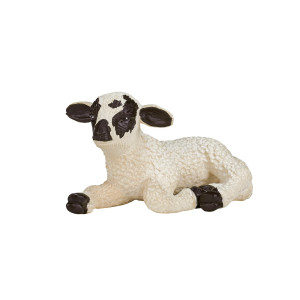 Mojo Lamb Resting Realistic Farm Animal Hand Painted Toy Figurine