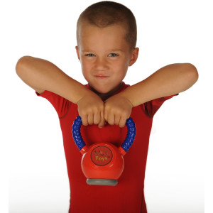 Wod Toys Kettle Kid Kettlebell Red Safe Durable Kettle Bell Weight Lifting Toy For Kids Fitness Kid Gym Workout And Exercis