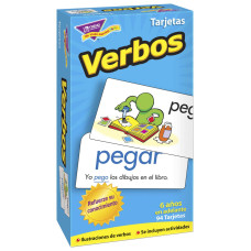 Trend Enterprises Verbos Spanish Action Words Skill Drill Flash Cards Grow Spanish Fluently Illustraions With Words Sampl