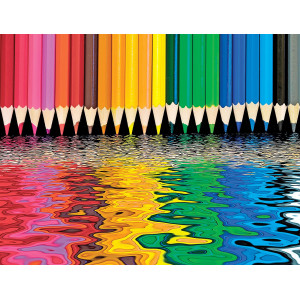 Springbok Pencil Pushers 500 Piece Jigsaw Puzzle For Adults And Kids Features A Rainbow Of Colored Pencils Made In The Usa Wit