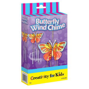 Creativity For Kids Butterfly Wind Chime Mini Craft Kit Red