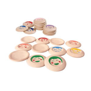 Plantoys My Mood Memo Memory Matching Game 5656 Sustainably Made From Rubberwood And Nontoxic Paints And Dyes