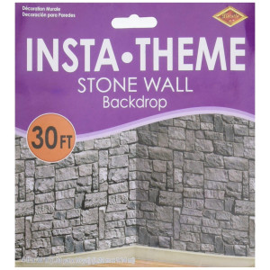 Stone Wall Plastic Backdrop