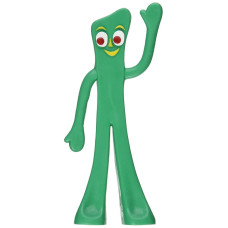 NJ Croce Gumby Bendable Figure - Green PVC Toy, Safe for Kids