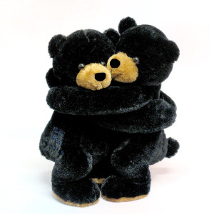 Wishpets Stuffed Animal Soft Plush Toy For Kids 10 Hugging Black Bears