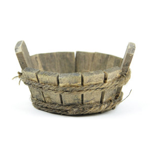 Touch Of Nature Mini Fairy Garden Wooden Tub 15X3X3 Wood