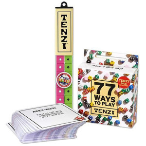 Tenzi Dice Party Game Bundle With 77 Ways To Play A Fun Fast Frenzy For The Whole Family 4 Sets Of 10 Colored Dice With Stora