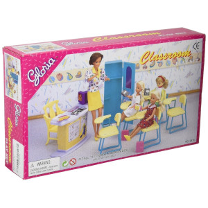 Gloria Dollhouse Furniture Classroom Play Set