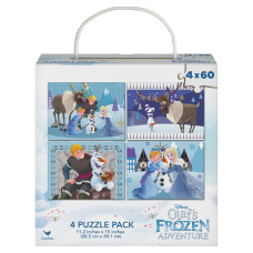 Frozen Puzzles 60 Pieces 4Pack