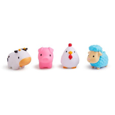 Munchkin Farm Animal Squirts Baby Bath Toy 4 Pack