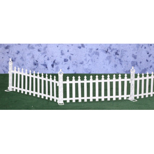 112 Scale 6 Pc White Picket Fence Set Eiwf289