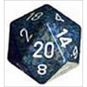 Chessex Manufacturing Xs2037 Sea Speckled Single Jumbo 34 Mm D20 Dice Set