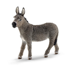 Schleich Farm World Realistic Donkey Animal Figurine Highly Detailed And Durable Farm Animal Toy Fun And Educational Play For