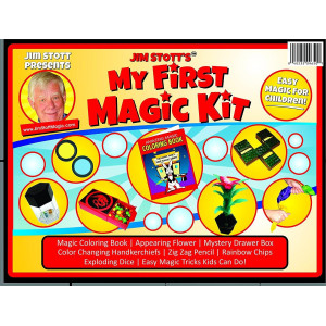 Jim Stotts My First Magic Kit For Kids Magic Tricks Set For Girls And Boys Appearing Flower Magic Coloring Book Color Chan