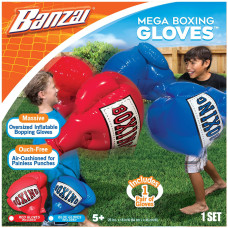 Banzai Kids Inflatable Mega Boxing Gloves 1 Set Red Or Blue