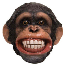 Streamline Imagined Brown Smiling Chimp Money Bank - Small