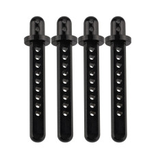 Shaluoman Rc Aluminum Body Post Mounts For Axial 110 Scx10 Upgrade Parts Black Pack Of 4