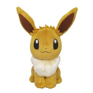 Sanei Pokemon All Star Series Eevee Stuffed Plush 8 Brown Pp07