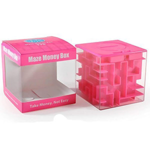 Trekbest Money Maze Puzzle Box A Fun Unique Way To Give Gifts For Kids And Adults Pink