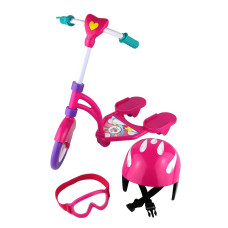 Click N Play Doll Scooter Helmet Set Perfect For 18 Dolls