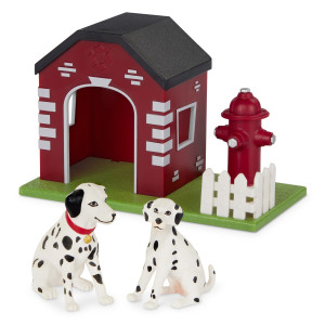 Terra By Battat Firehouse Dogs Toy Animal Figure Dog Playset For Kids 3Yearsold Up 3 Pc