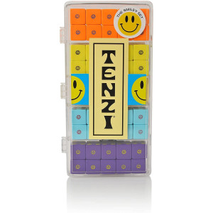 Tenzi Select Dice Game A Fun Fast Frenzy For The Whole Family 4 Sets Of 10 Uniquely Colored Dice With Storage Case Smiley