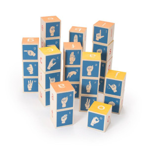 Uncle Goose American Sign Language Blocks Made In The Usa