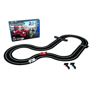 Scalextric C1368T 24 Hr Le Mans Sports Cars Slot Car Analog 132 Race Track Set Redwhiteblack