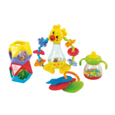 Playgo Rattle Teethe Set 5Piece Pretend Play Activities Perfect For Your Little Growing Baby 6 Months Up 1450