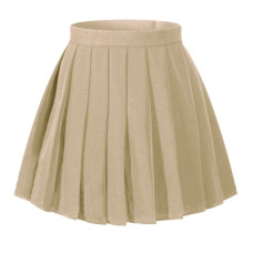 Womens Plus Size Pleated A Line School Dress Skirts2Xl Earth Tone Khaki