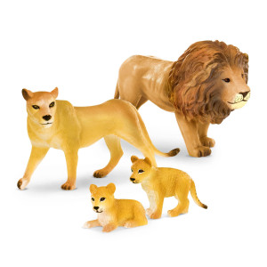 Terra By Battat 4 Pc Lion Family Plastic Toy Lion Safari Animals For Kids 3 Years