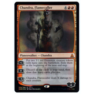 Magic Sdcc 2016 The Gathering Exclusive Planeswalker Zombie Chandra, Flamecaller Foil Card