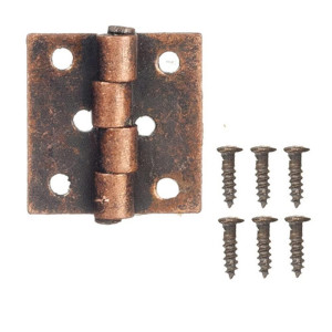 Melody Jane Dolls Houses 4 Bronze Butt Hinges Miniature Diy Fixtures Fittings Hardware