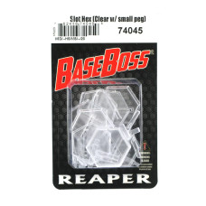 Reaper Miniatures Accessories 1 Transparent Slotted Hex Wshort Hover Peg 10 Bases 10 Pegs