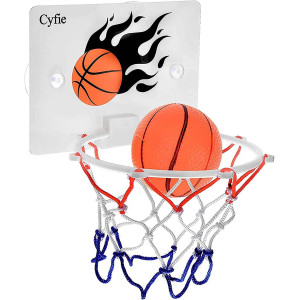 Cyfie Basketball Hoop Toddler Bathtub Bath Toys For Office Desk Bathroom Slam Dunk Games Suction Cup Basketball Hoop For Kids